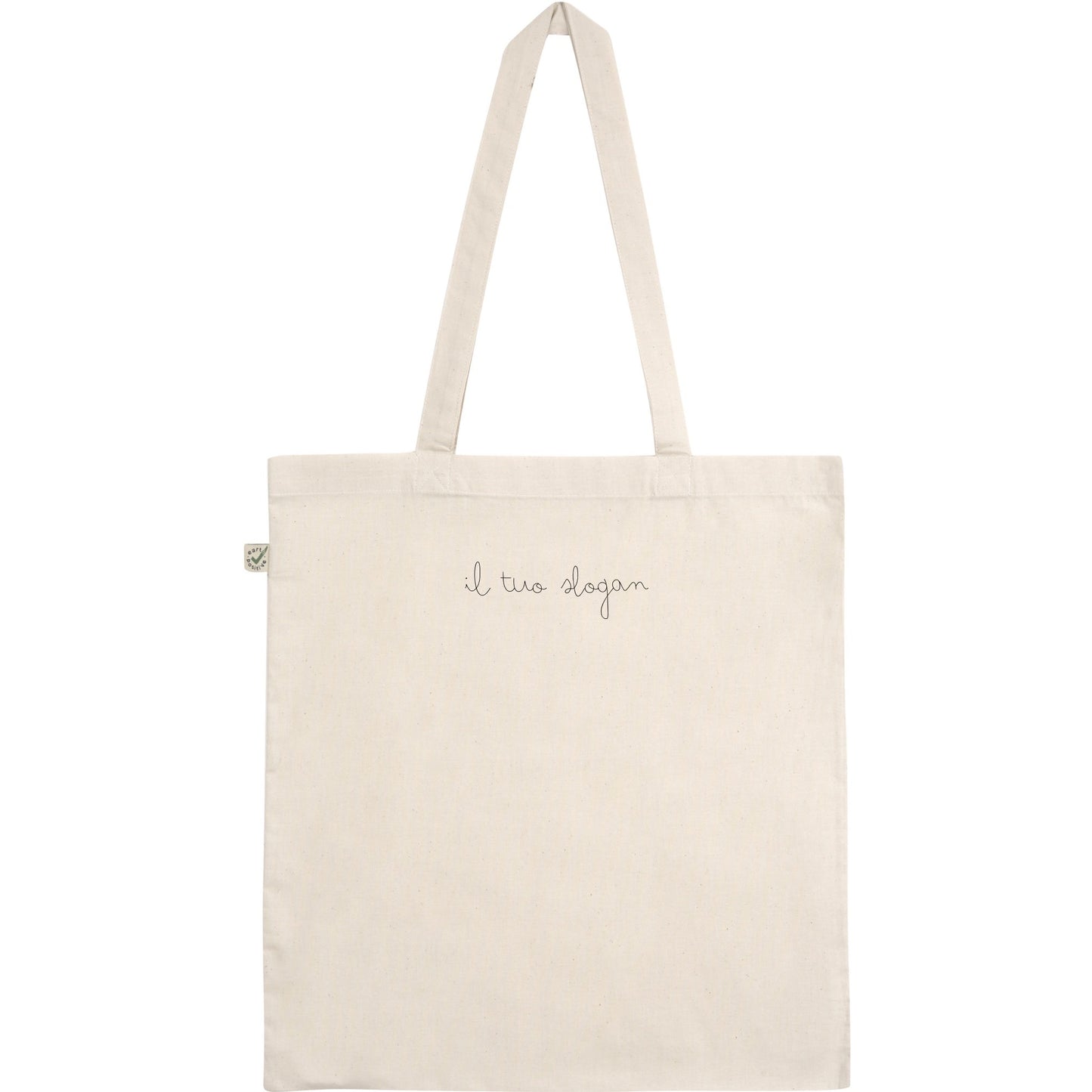 tote bag ricamo frase