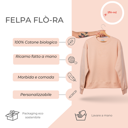 Felpa Cuore Flora