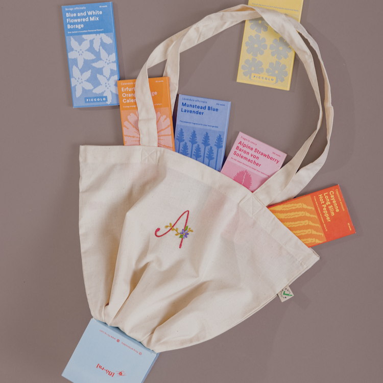 Tote bag + confezione di semi – flò-ra