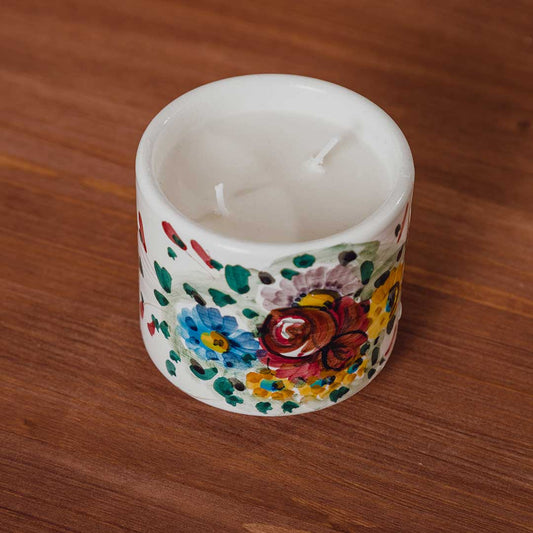 candela dipinta a mano