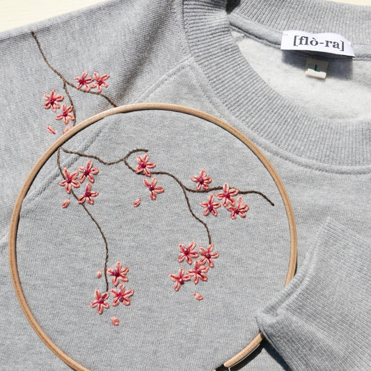 ricamo ramo fiori